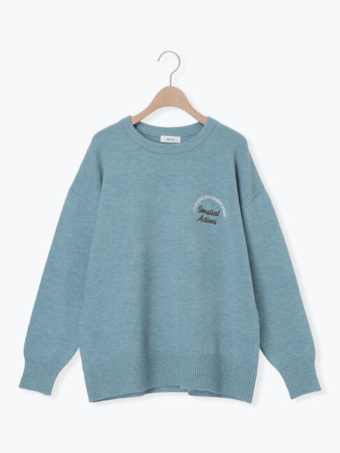 SM2「ロゴ刺繍ニットプルオーバー」|ニット・セーター|