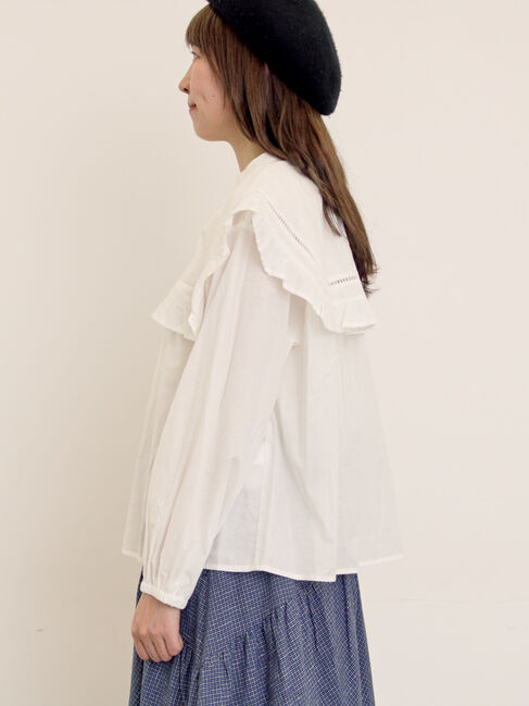 Samansa Mos2「ビッグカラーブラウス」|シャツ・ブラウス|