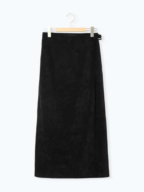 Samansa Mos2 blue「親子コールラップ風スカート」|スカート|