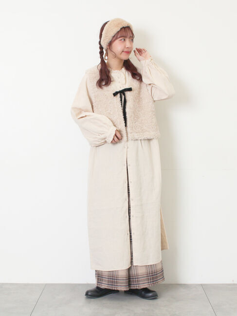 Samansa Mos2「【M/Lサイズ】チェック柄ワイドパンツ」|その他|