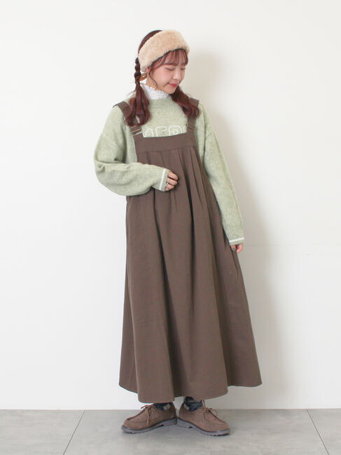 Samansa Mos2「ロゴ刺繍プルオーバーニット」|ニット・セーター|