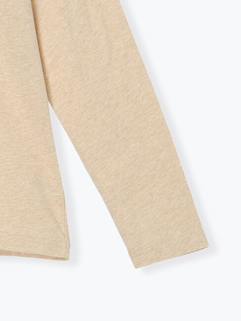 Samansa Mos2「【吸湿発熱】襟レースシャーリングカットソー」|Tシャツ・カットソー|