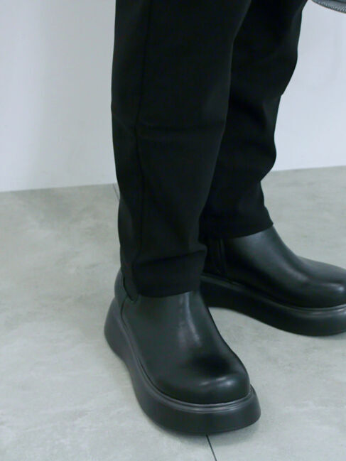 Samansa Mos2 blue「裏起毛ストレッチパンツ」|その他|