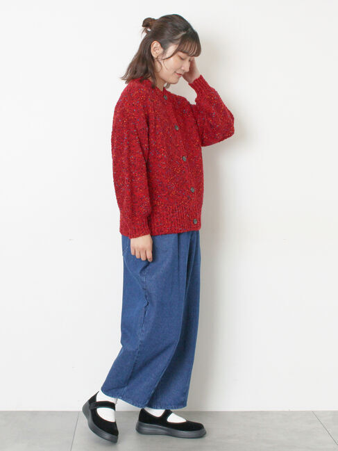 Samansa Mos2「ぽこぽこヤーン前後2WAYニット」|ニット・セーター|