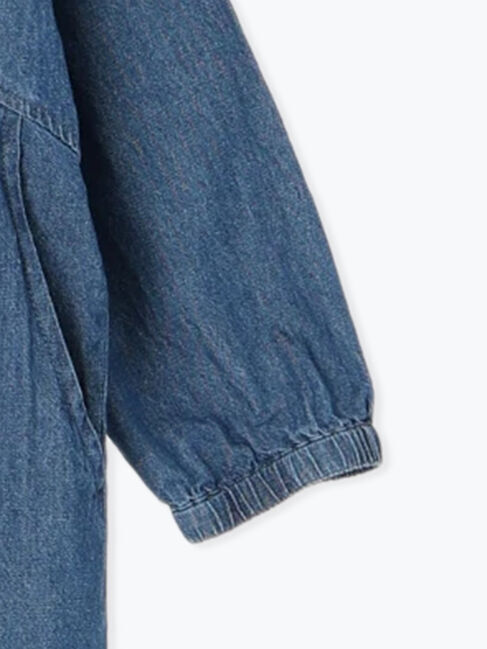 Samansa Mos2「デニムバンドカラーワンピース ≪S/Mサイズ≫」|ワンピース|