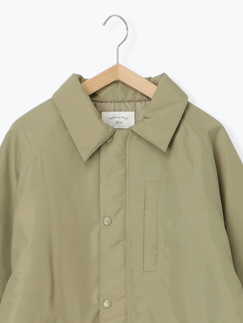 Samansa Mos2 blue「襟付中綿ブルゾン」|ブルゾン・スタジャン|