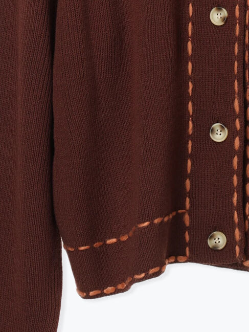 Samansa Mos2「◎ステッチカーディガン」|カーディガン|