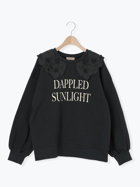 Samansa Mos2「裏毛3Dレース襟付きスウェット」|Tシャツ・カットソー|