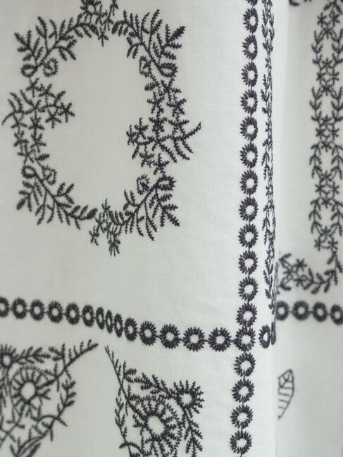 Samansa Mos2「裾モチーフ刺繍ギャザースカート」|スカート|