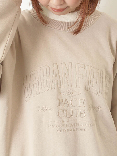 Samansa Mos2「裏起毛ロゴ刺繍スウェット」|Tシャツ・カットソー|