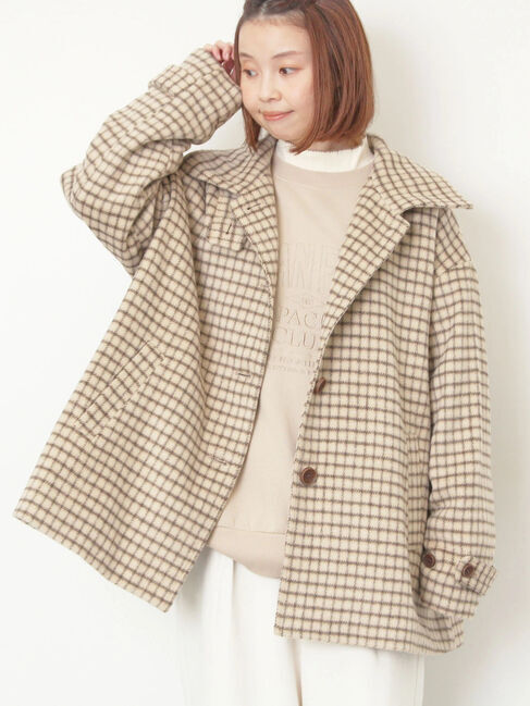 Samansa Mos2「裏起毛ロゴ刺繍スウェット」|Tシャツ・カットソー|