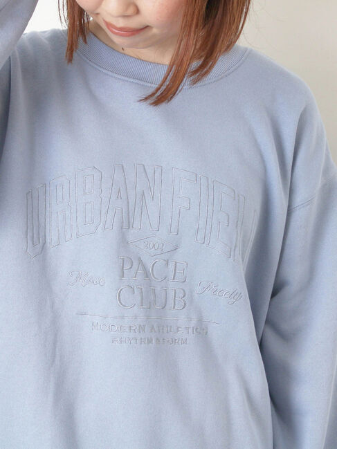 Samansa Mos2「裏起毛ロゴ刺繍スウェット」|Tシャツ・カットソー|