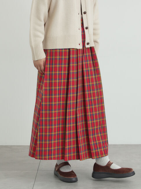 Samansa Mos2「【帯電防止裏地】柄アソートプリーツスカート」|スカート|