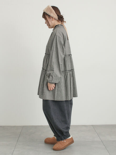 Samansa Mos2「【帯電防止裏地】ヘリンボーンバルーンパンツ《M/Lサイズ》」|その他|