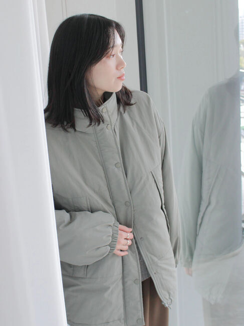 Samansa Mos2 blue「中綿モンスターコート」|その他|