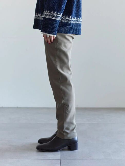 Samansa Mos2 blue「裏起毛ストレッチパンツ」|その他|