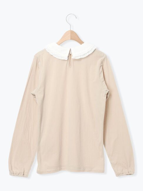 Samansa Mos2「ドビーフリル襟カットソー」|Tシャツ・カットソー|