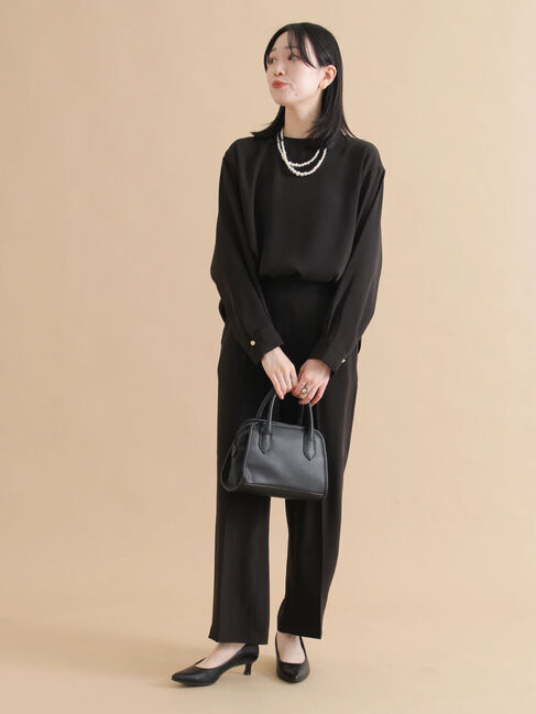 sm2rhythm「ノーカラーブラウス」|シャツ・ブラウス|