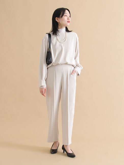 sm2rhythm「ノーカラーブラウス」|シャツ・ブラウス|