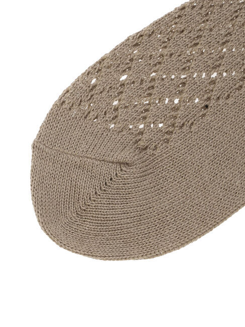 Samansa Mos2「レース付きメッシュソックス」|ソックス|