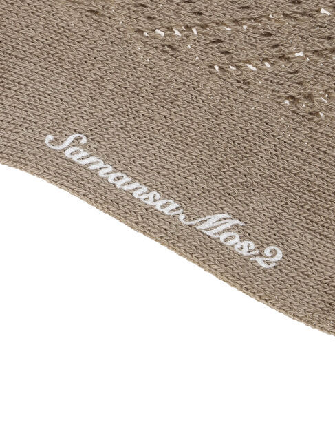 Samansa Mos2「レース付きメッシュソックス」|ソックス|