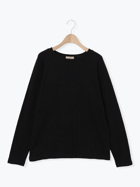 Samansa Mos2「スラブベア天クループルオーバー」|Tシャツ・カットソー|ブラック