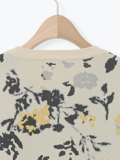 Samansa Mos2「花柄スポンディッシュニットカーディガン」|カーディガン|