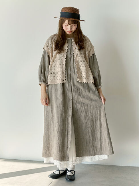 Samansa Mos2「【Cross&times;Staff】前後2WAYワンピース」|ワンピース|