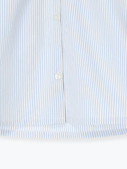 Samansa Mos2 Lagom「【140・150】ストライプ柄ビッグカラーブラウス(セットアップ可)」|シャツ・ブラウス|