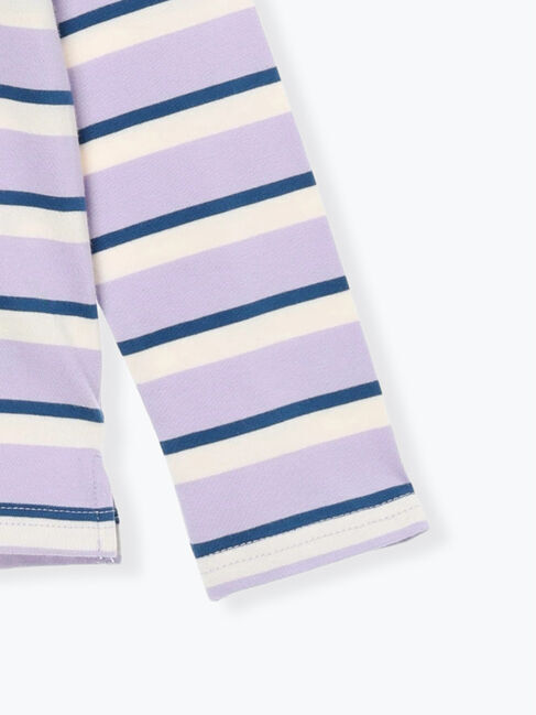 Samansa Mos2 Lagom「ダックスフント刺繍ボーダーロンT」|Tシャツ・カットソー|