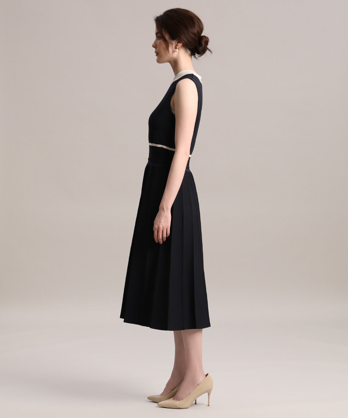 Maglie le cassetto「《大きいサイズ》バイカラーニットワンピース 《M Maglie le cassetto》」|その他|