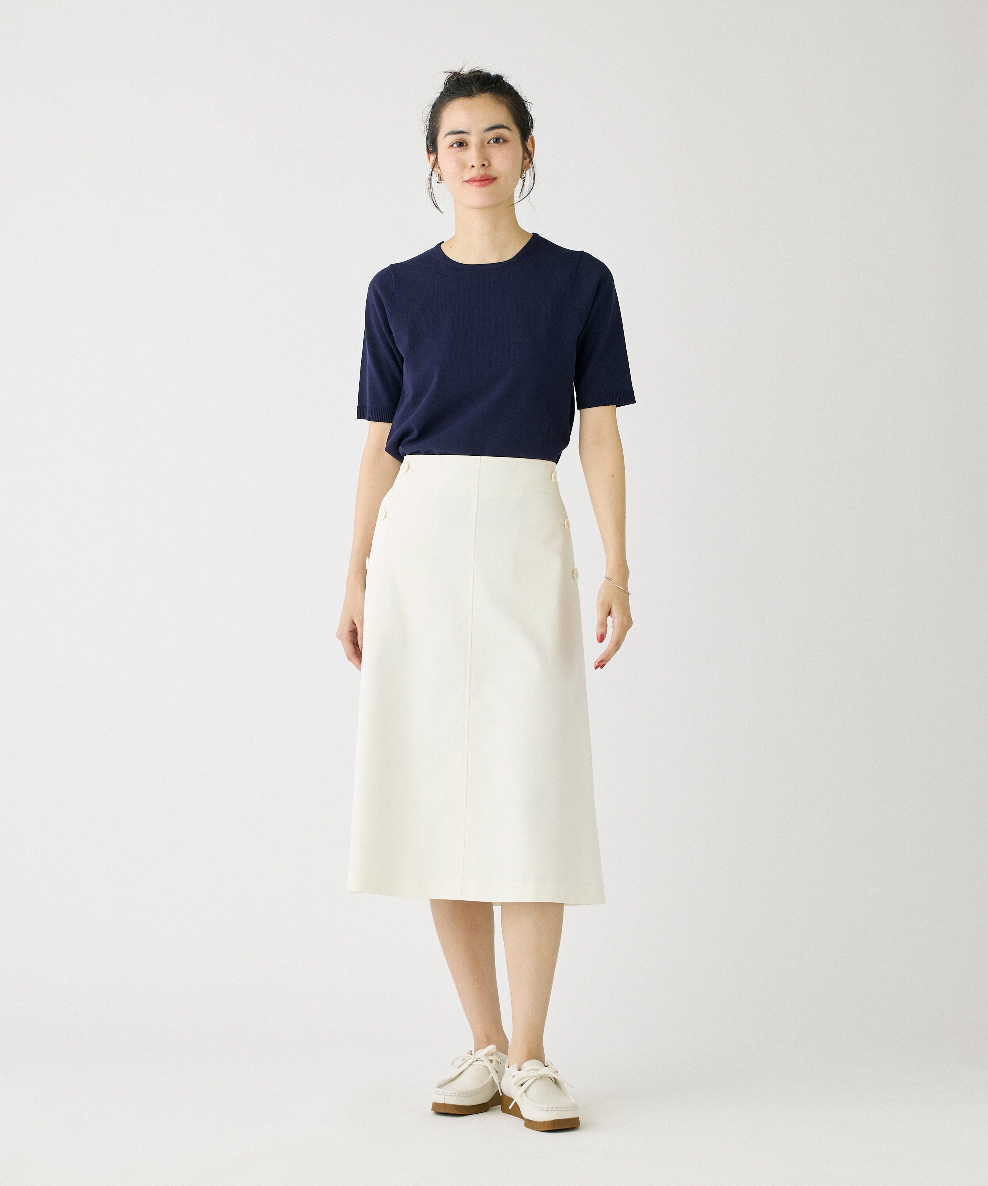 DAY by DAY it&rsquo;s international「フロントボタンAラインスカート」|台形|
