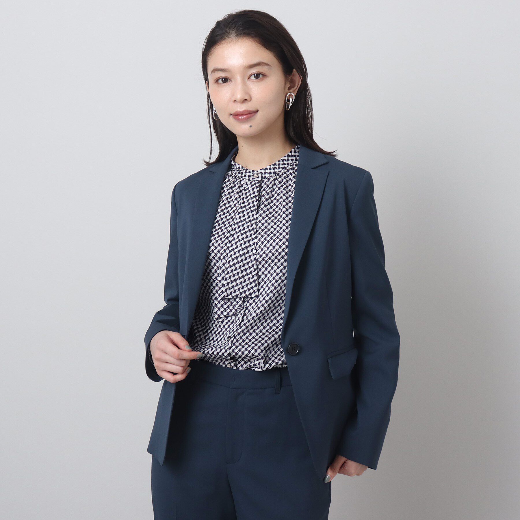 UNTITLED「【軽くて快適！】ウール混 ストレッチテーラードジャケット」|テーラードジャケット|