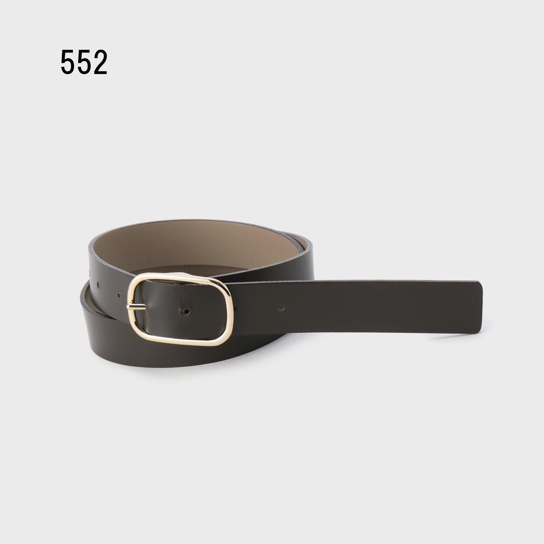 UNTITLED「【追加/本革/日本製】オーバルベルト30mm」|ベルト|