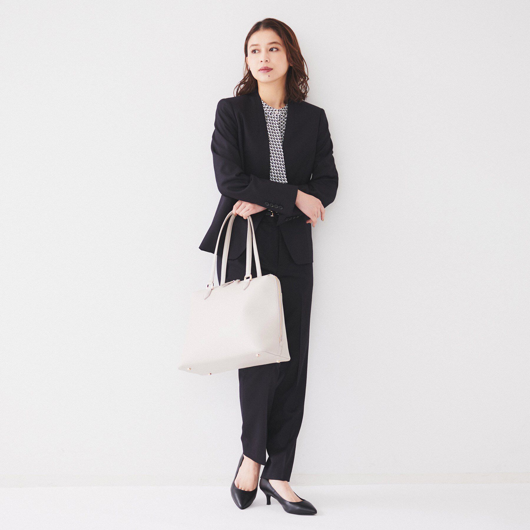 UNTITLED「【A4書類・PC収納可】お仕事トート」|トートバッグ|