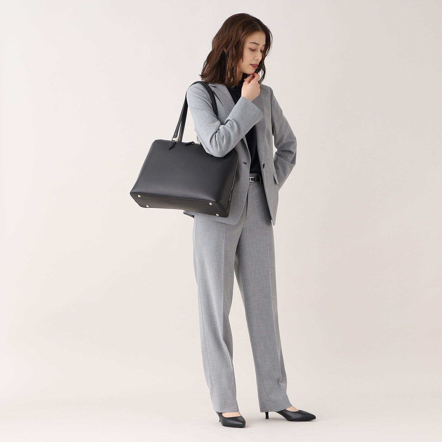 UNTITLED「【A4書類・PC収納可】お仕事トート」|トートバッグ|