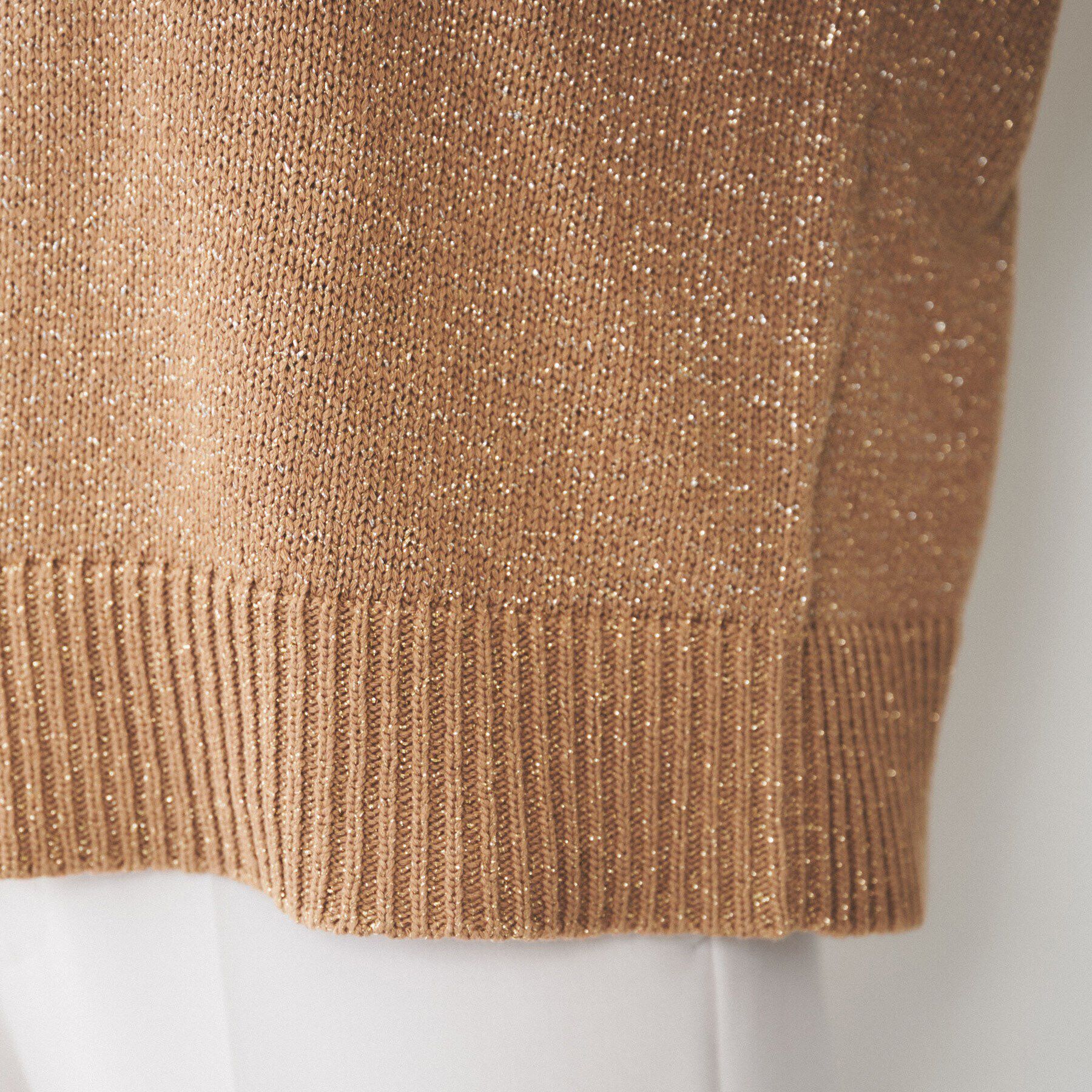 UNTITLED「【ゆったり/洗える】ラメ入りローゲージニット」|ニット・セーター|