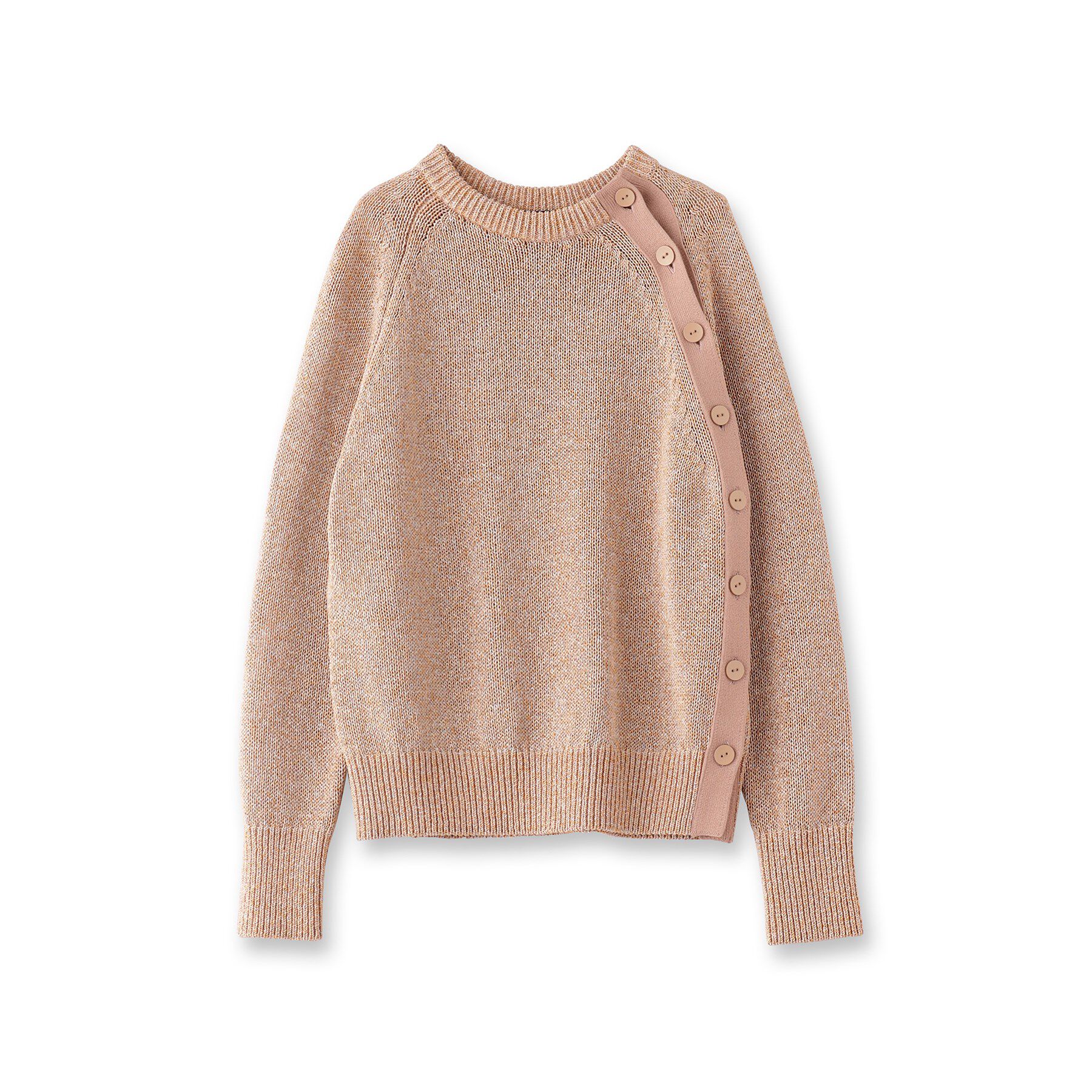 UNTITLED「【手洗い可/春夏素材】ミックスカラー プルオーバーニット」|ニット・セーター|