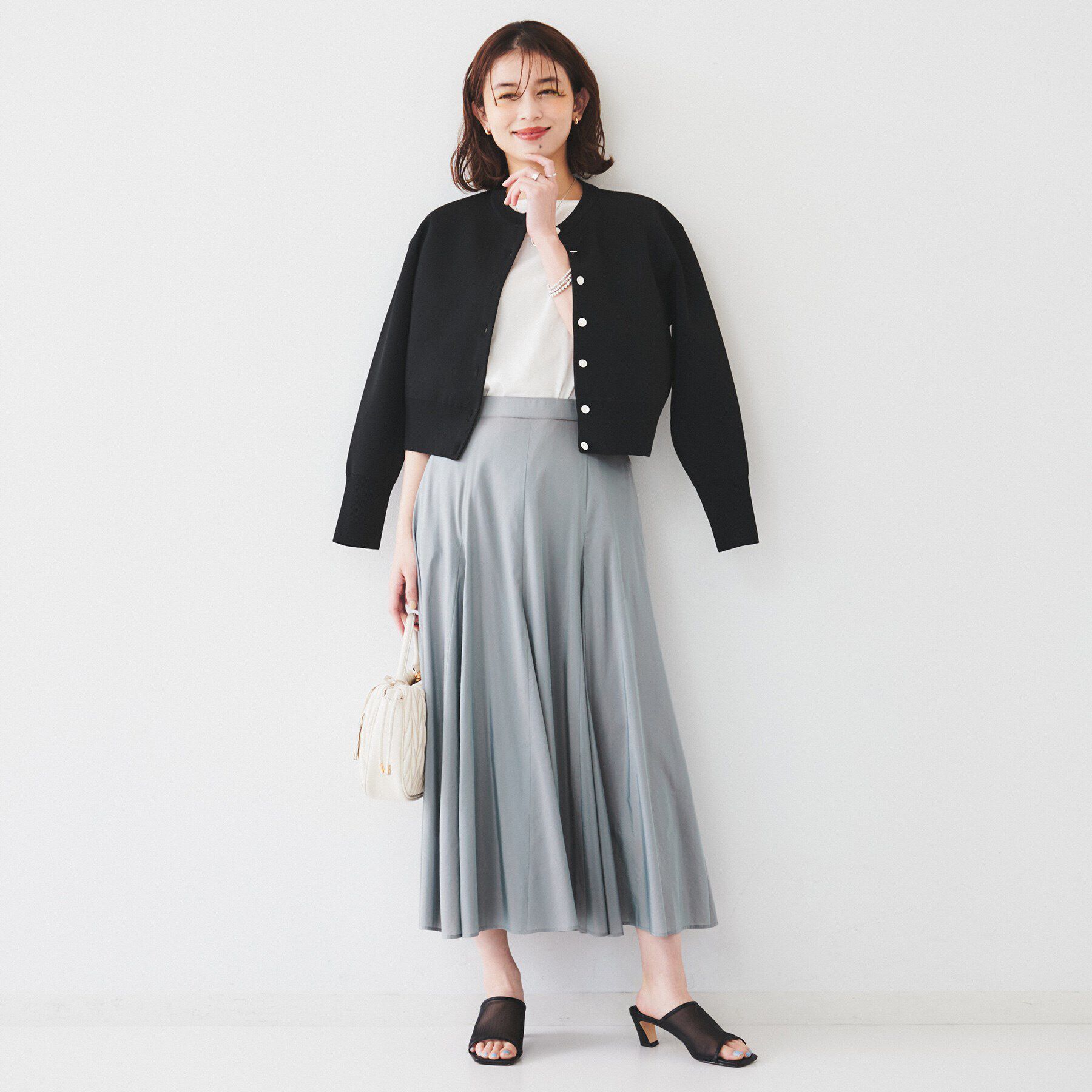 UNTITLED「【セットアップ可能】スポンディッシュ カーディガン」|カーディガン|