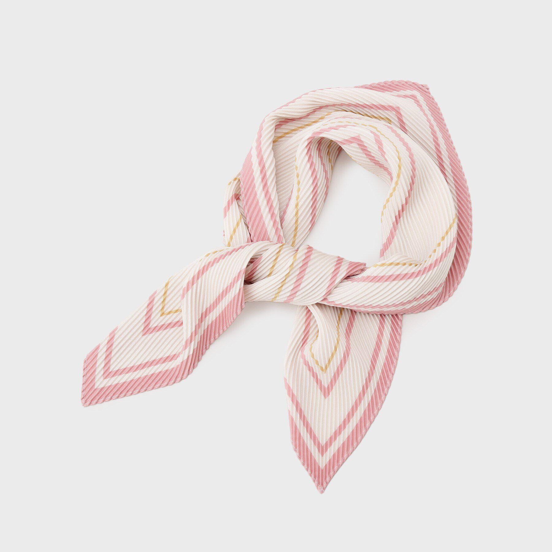 UNTITLED「ジオメトリックプリーツスカーフ」|バンダナ・スカーフ|