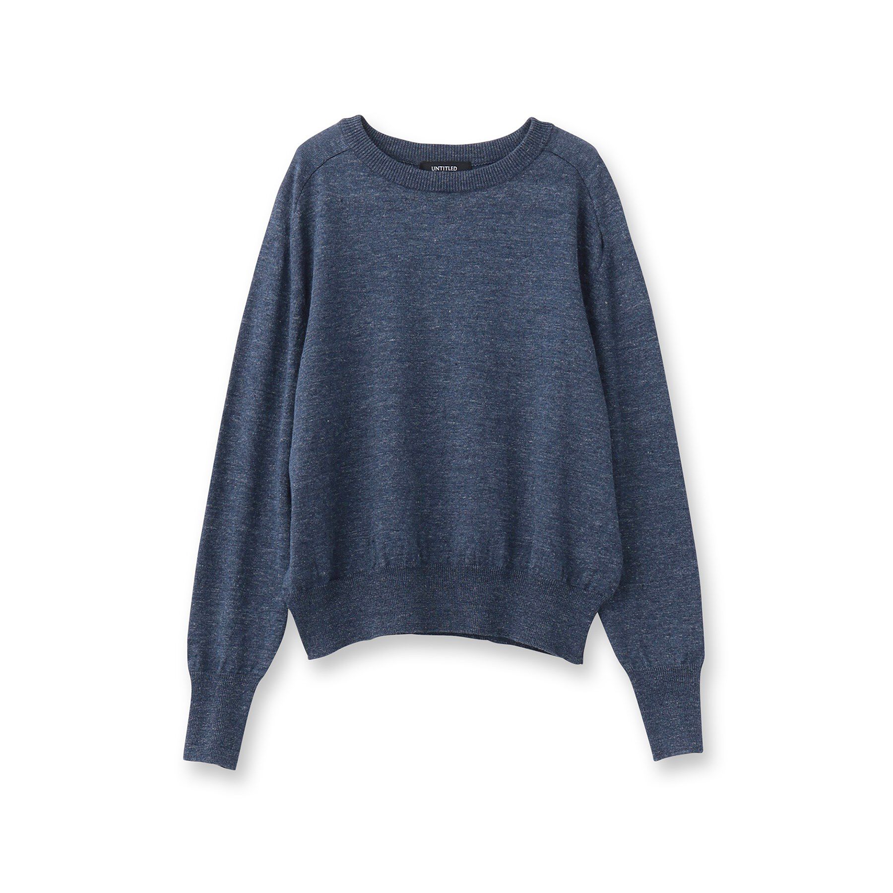 UNTITLED「【アンサンブル可能/洗える】リネン混ベーシックニット」|ニット・セーター|