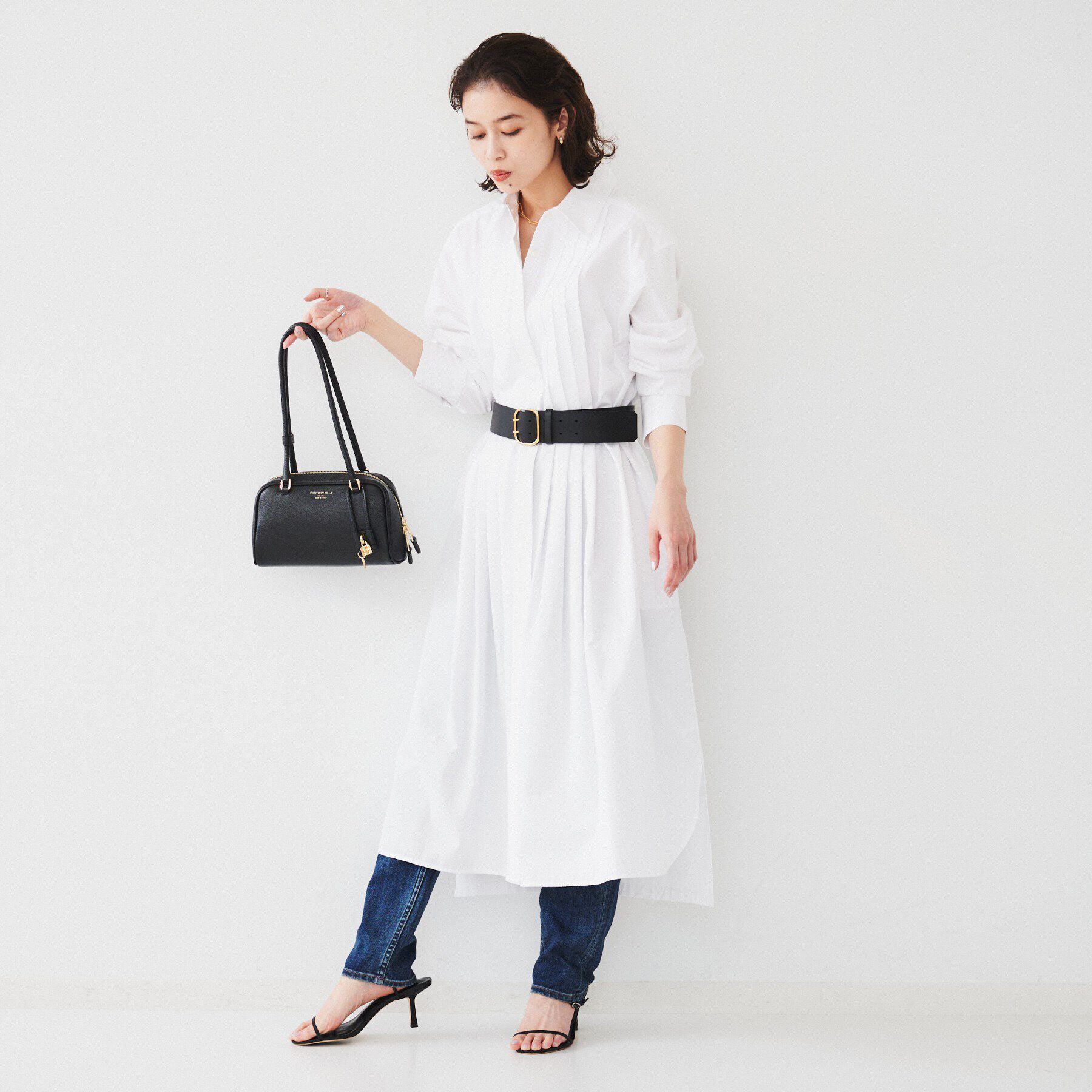 UNTITLED「タイプライターシャツワンピース」|ワンピース|