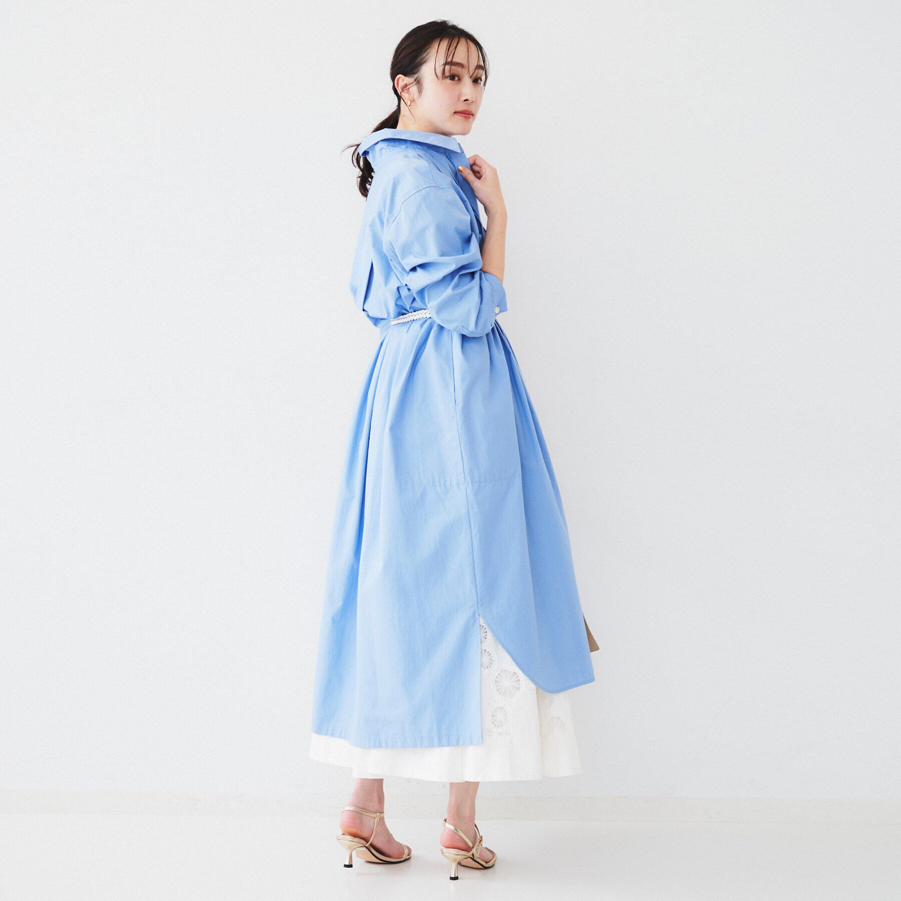 UNTITLED「タイプライターシャツワンピース」|ワンピース|