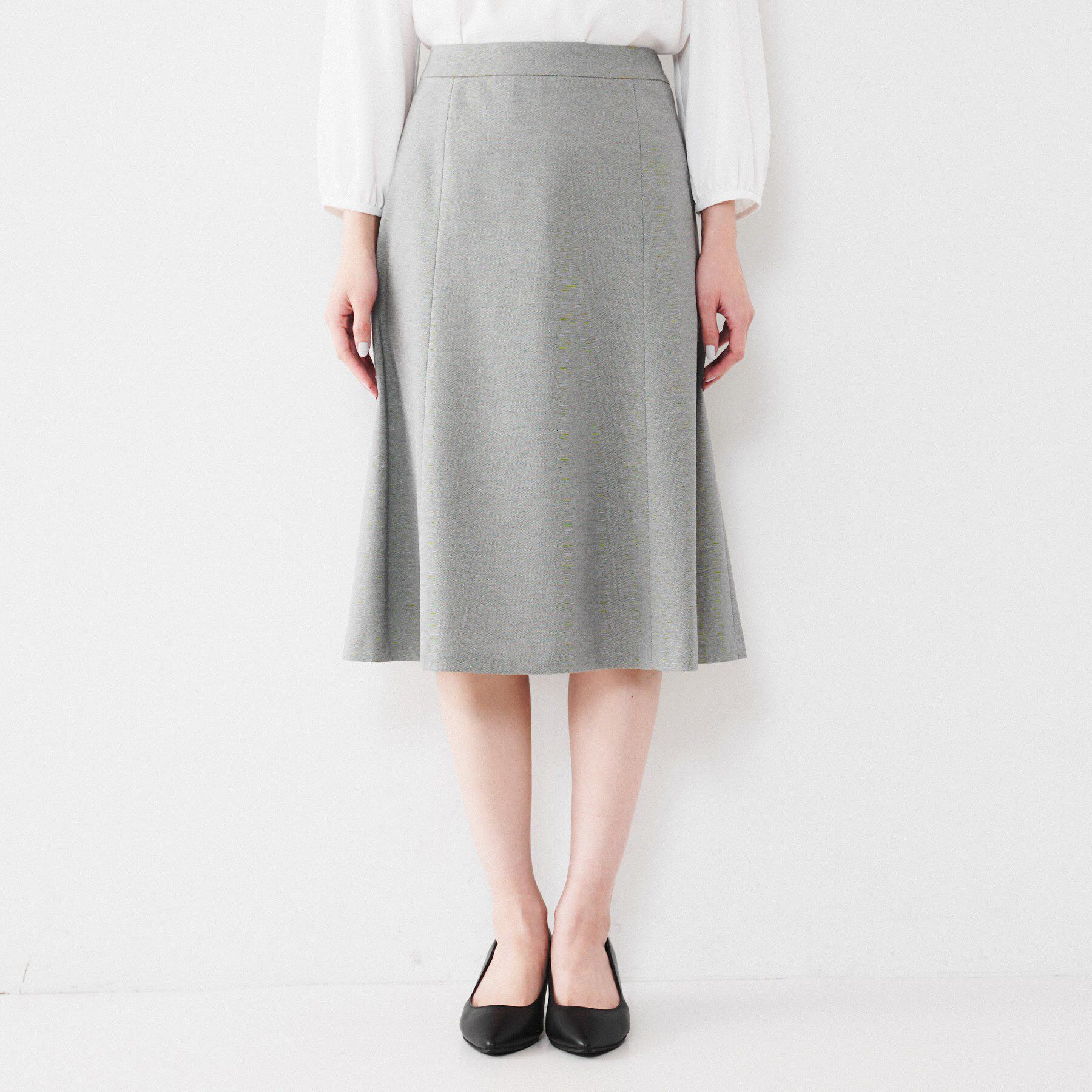 UNTITLED「【通勤スーツ】コットン混ジャージ マーメイドスカート」|スカート|