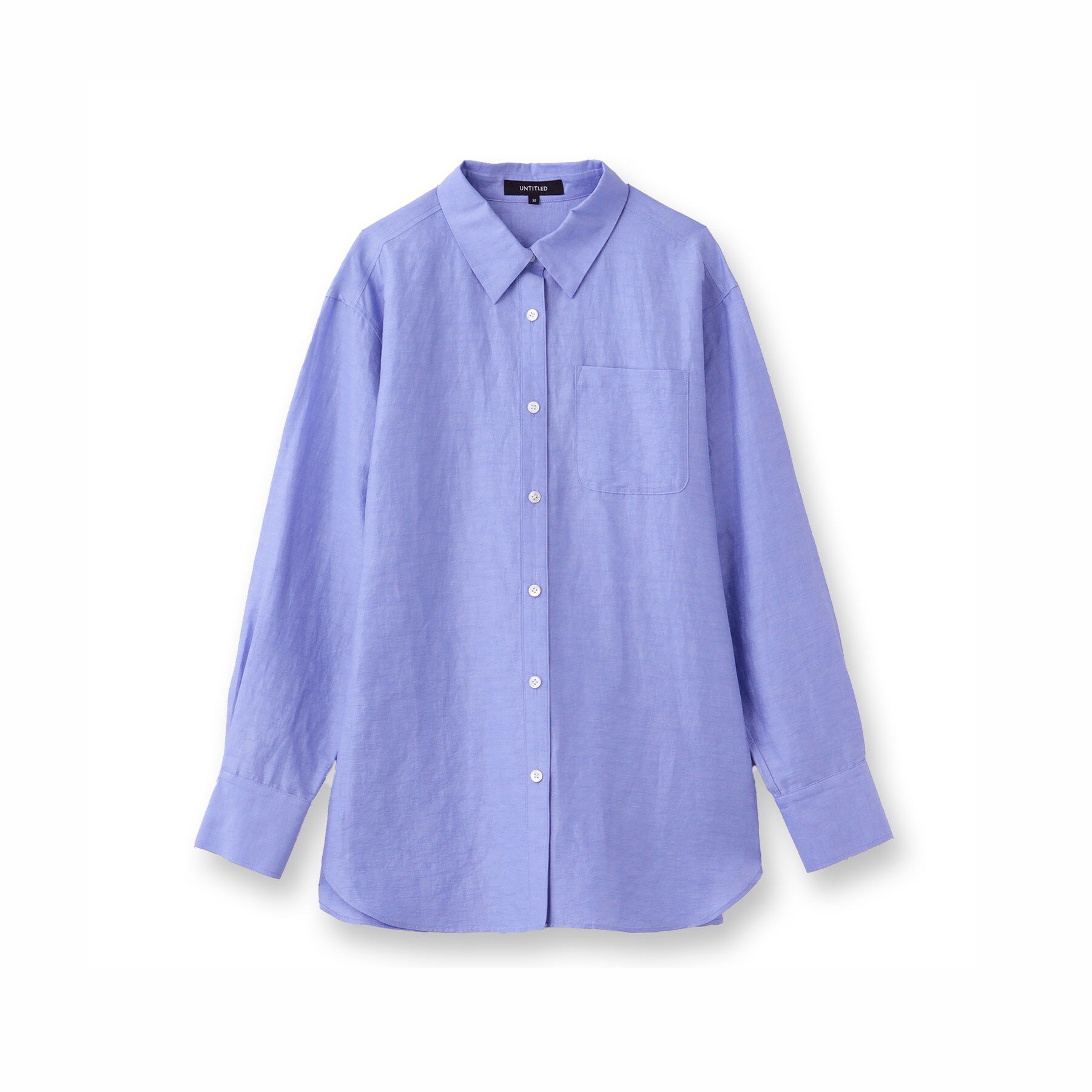 UNTITLED「【セットアップ可能/手洗い可】リネン混 ベーシックシャツ」|シャツ・ブラウス|