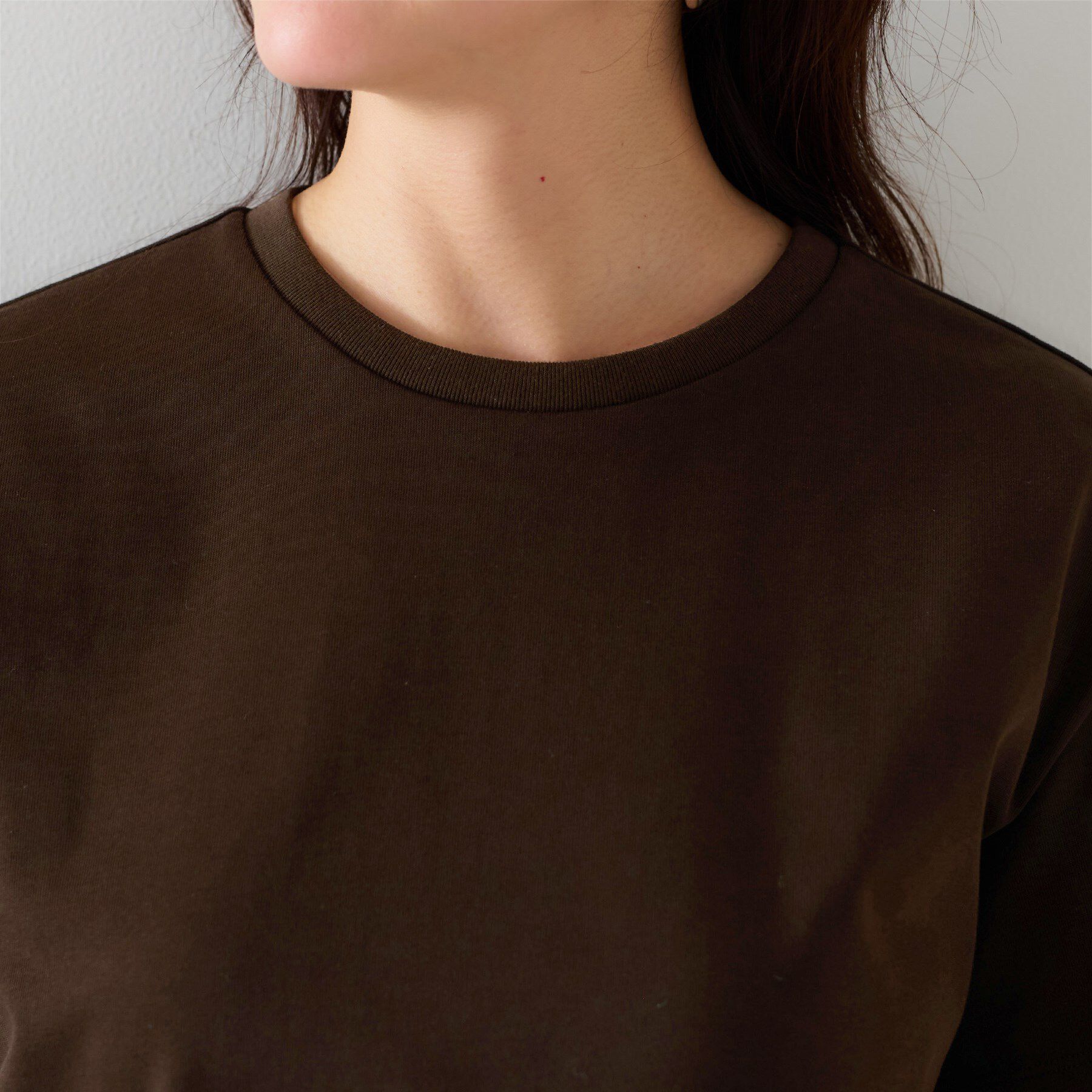 UNTITLED「【ベーシック/インナーにも/手洗い可】クルーネックプルオーバー」|Tシャツ・カットソー|