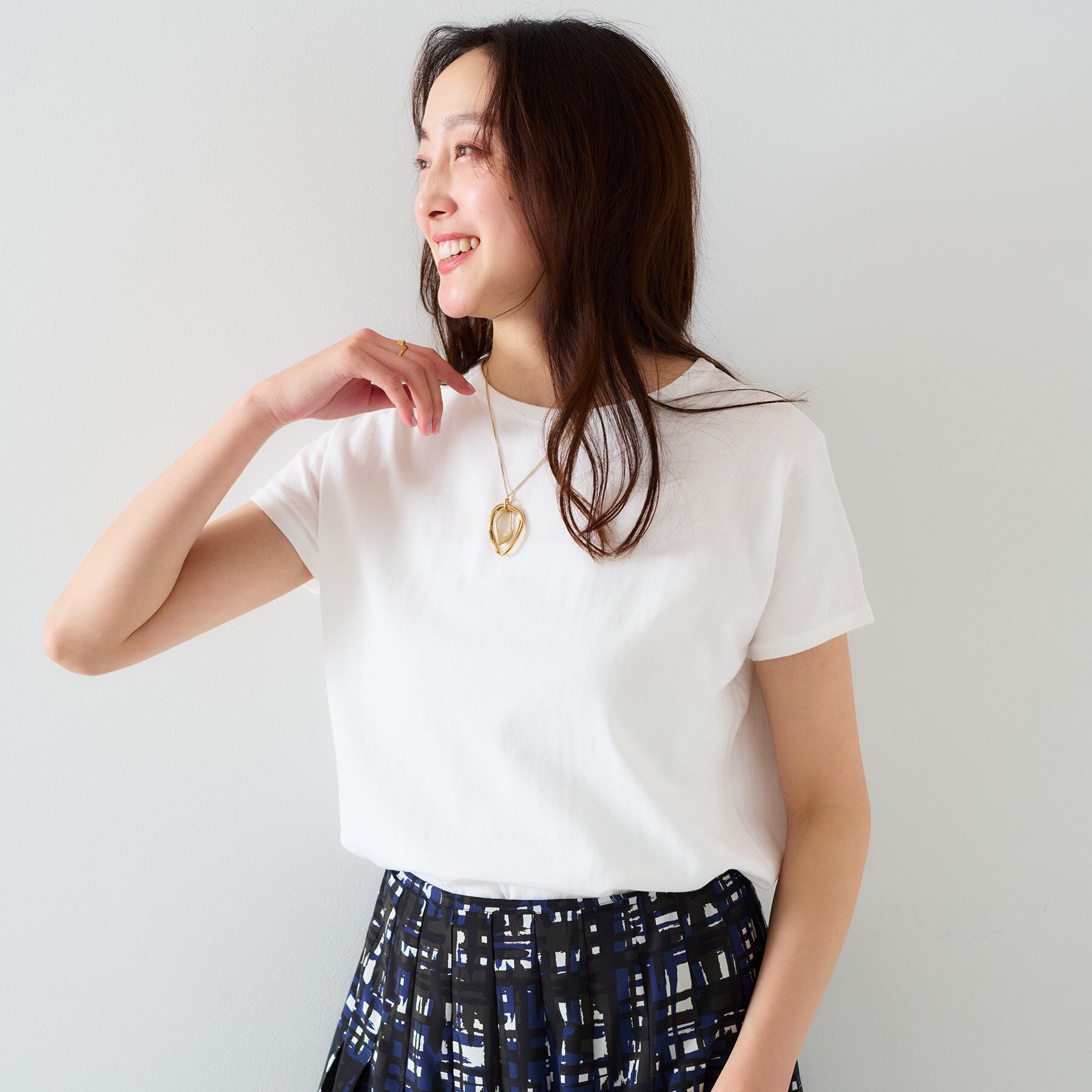 UNTITLED「【11色展開/コットン100/アンサンブル可能】 プルオーバーニット」|ニット・セーター|