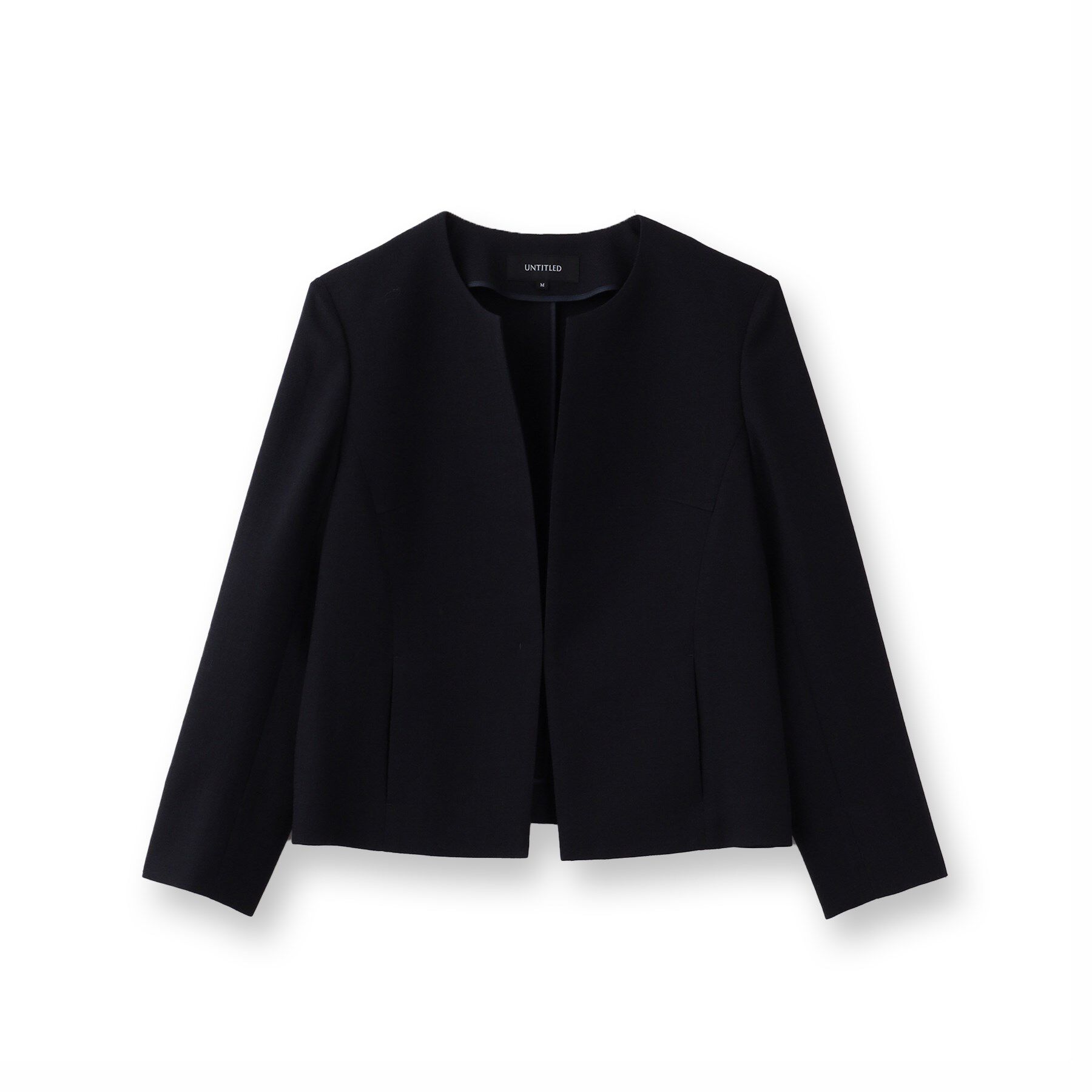 UNTITLED「【セットアップ可/短丈】ドライタッチジャケット」|ノーカラージャケット|