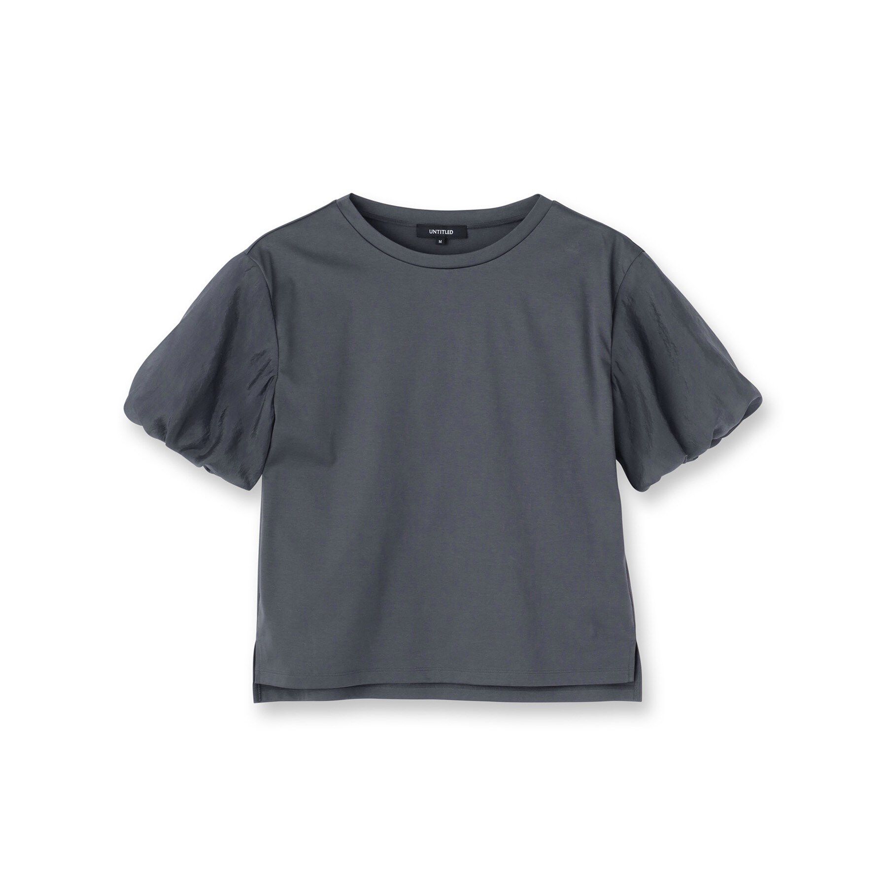 UNTITLED「【二の腕カバー/洗える】袖シアーバルーンプルオーバー」|Tシャツ・カットソー|