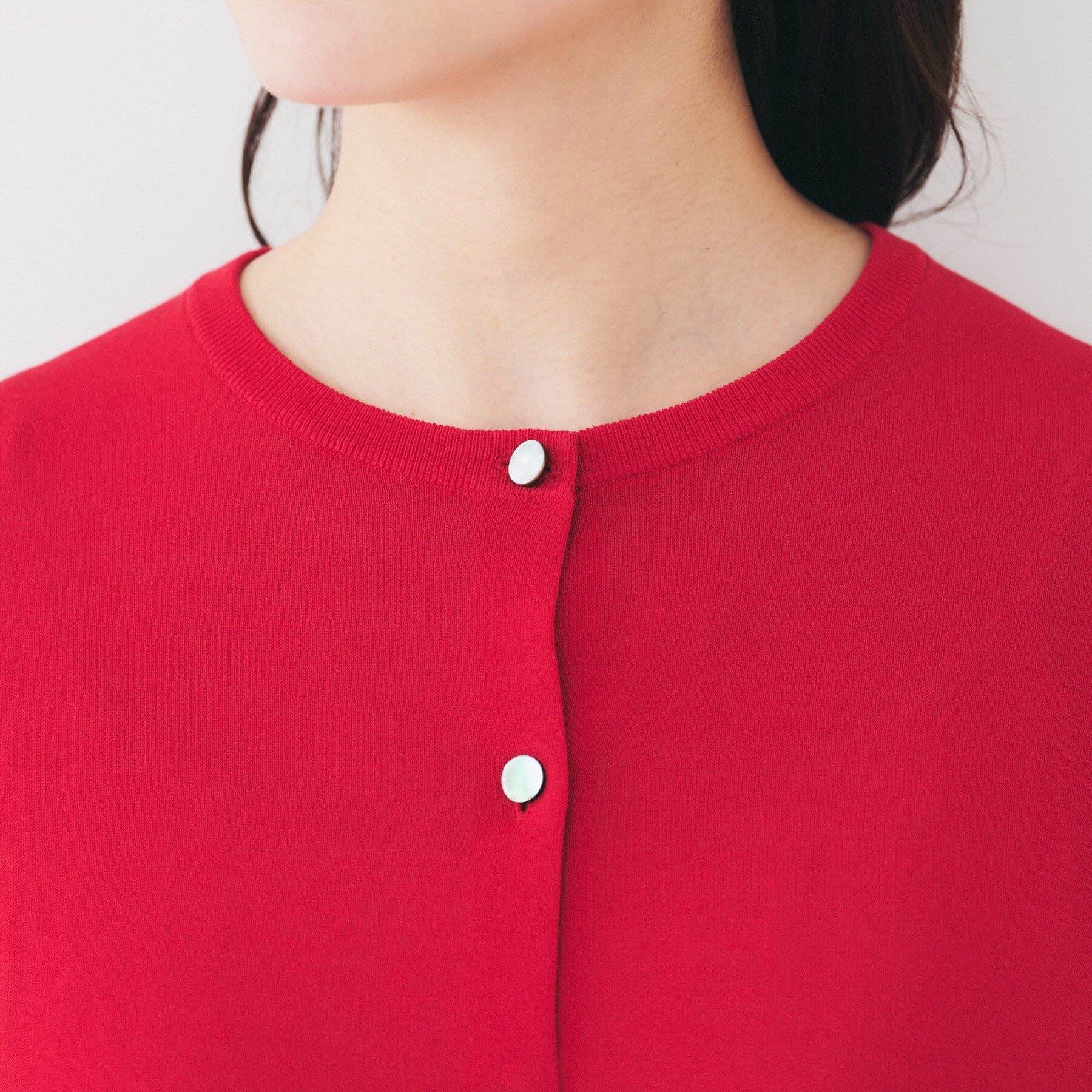 UNTITLED「【短丈/シアー/洗える】ドルマンスリーブカーディガン」|カーディガン|